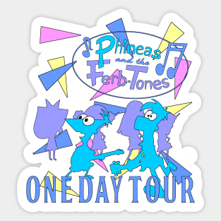 Phineas and the Ferb-Tones One Day Tour Sticker